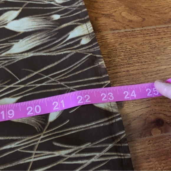 Vintage Rena Rowan brown wheat print blouse in size  12 - Picture 5 of 6